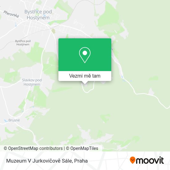 Muzeum V Jurkovičově Sále mapa