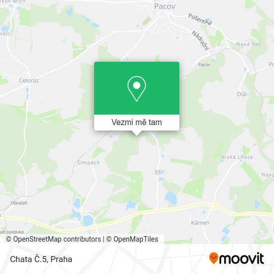 Chata Č.5 mapa