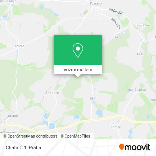 Chata Č.1 mapa