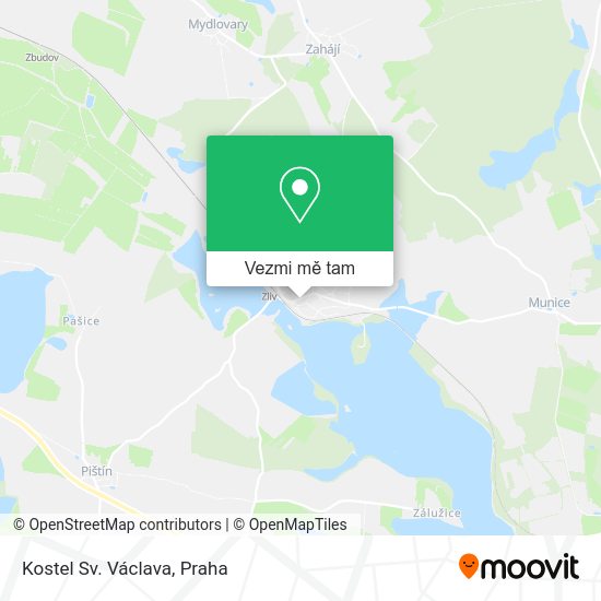 Kostel Sv. Václava mapa