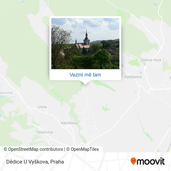 Dědice U Vyškova mapa