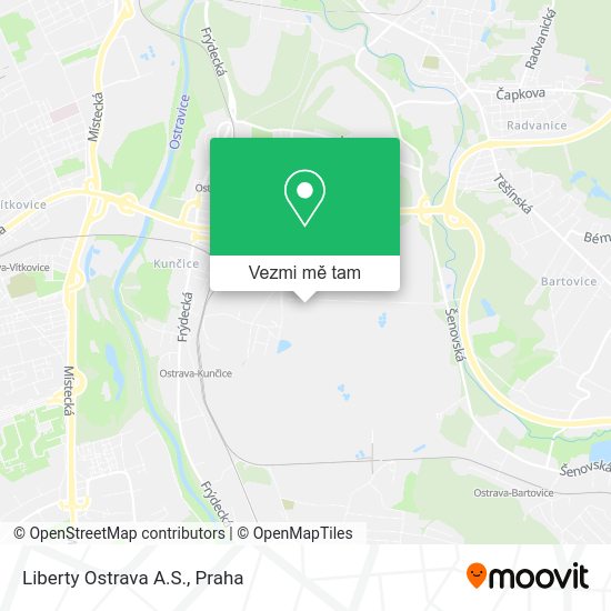 Liberty Ostrava A.S. mapa