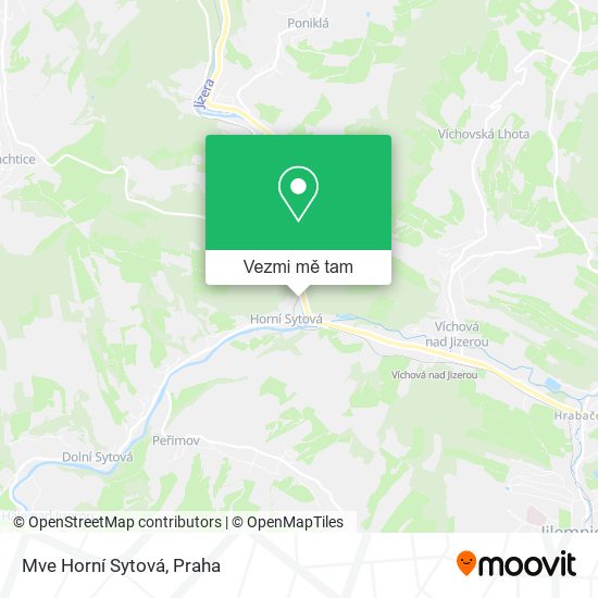 Mve Horní Sytová mapa
