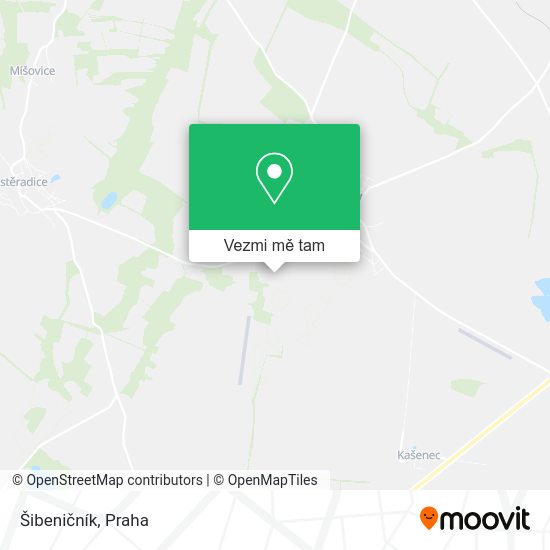 Šibeničník mapa