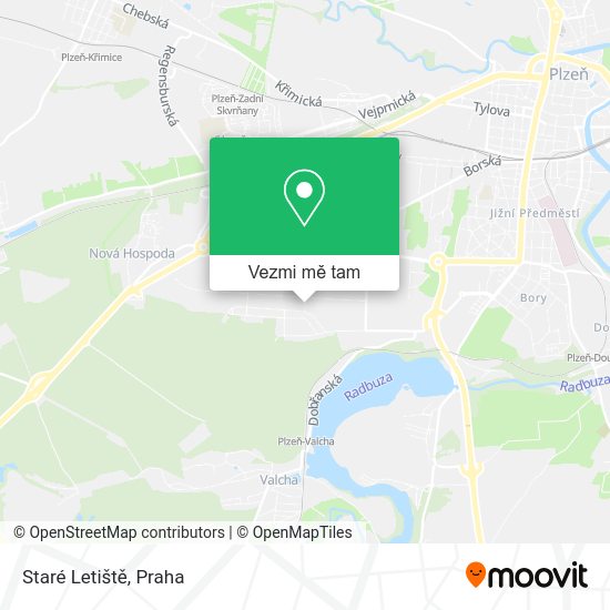 Staré Letiště mapa