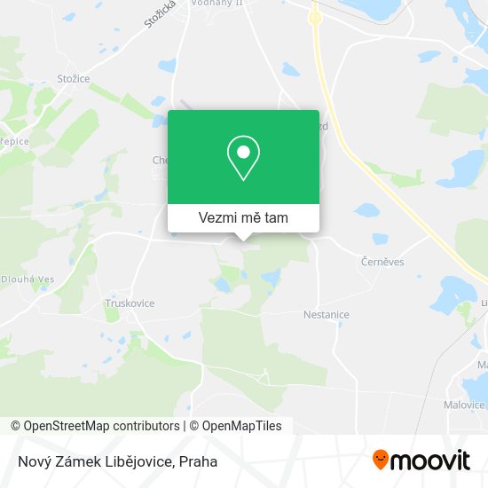 Nový Zámek Libějovice mapa
