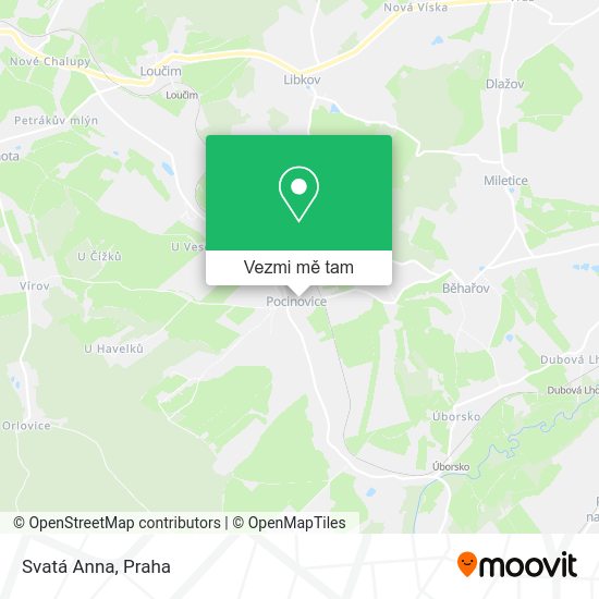 Svatá Anna mapa