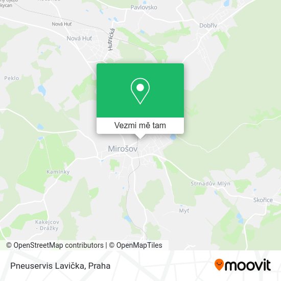 Pneuservis Lavička mapa