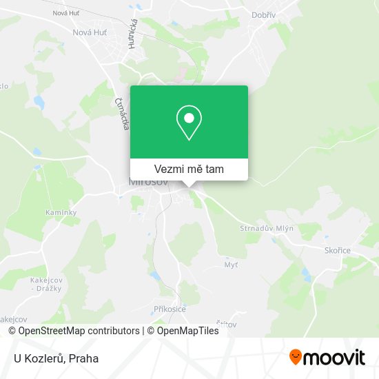 U Kozlerů mapa
