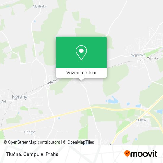 Tlučná, Campule mapa