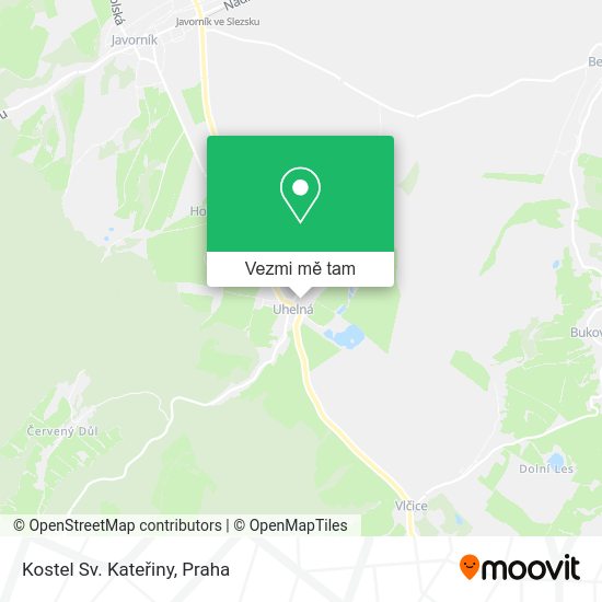 Kostel Sv. Kateřiny mapa
