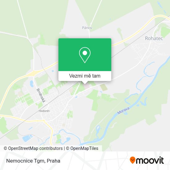 Nemocnice Tgm mapa