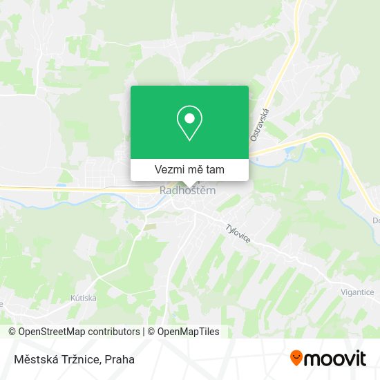 Městská Tržnice mapa