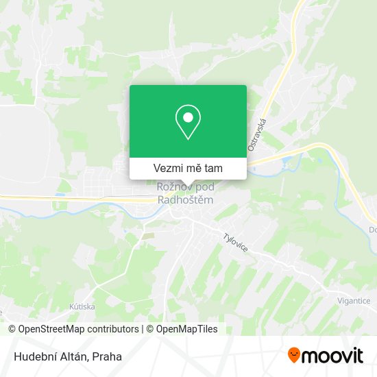 Hudební Altán mapa