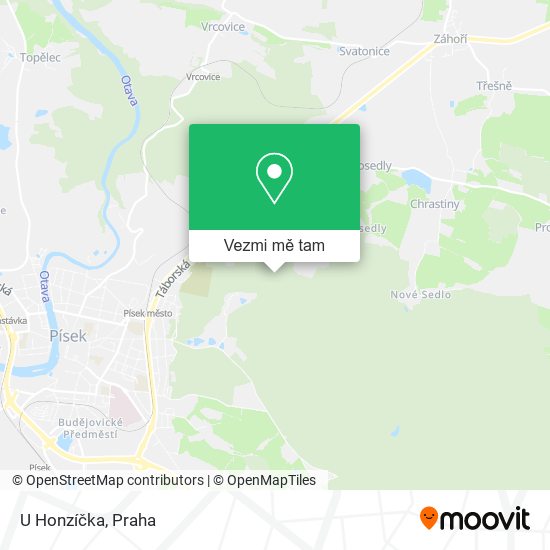 U Honzíčka mapa