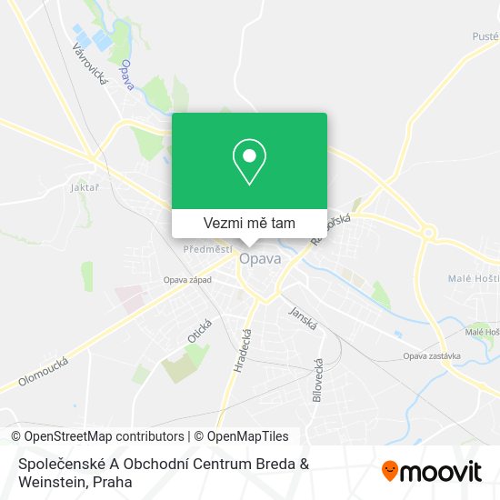 Společenské A Obchodní Centrum Breda & Weinstein mapa