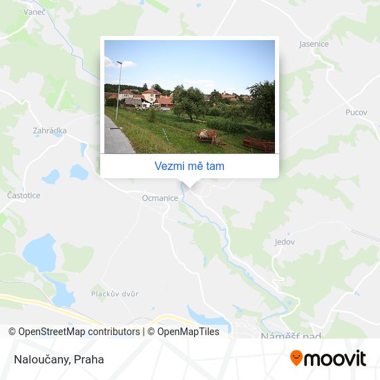 Naloučany mapa