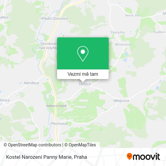 Kostel Narození Panny Marie mapa