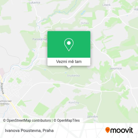 Ivanova Poustevna mapa
