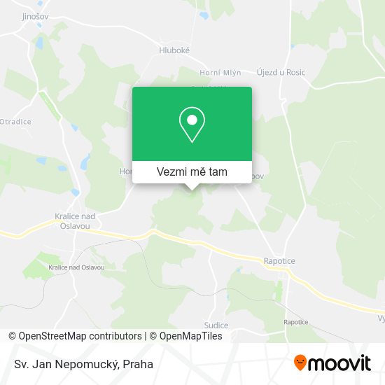 Sv. Jan Nepomucký mapa