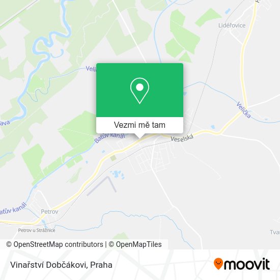 Vinařství Dobčákovi mapa