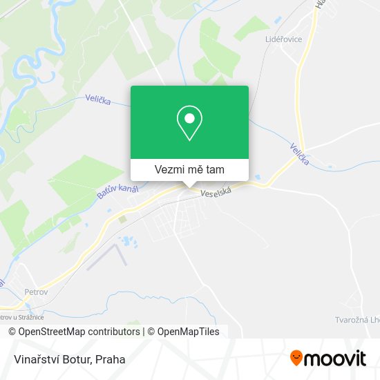 Vinařství Botur mapa