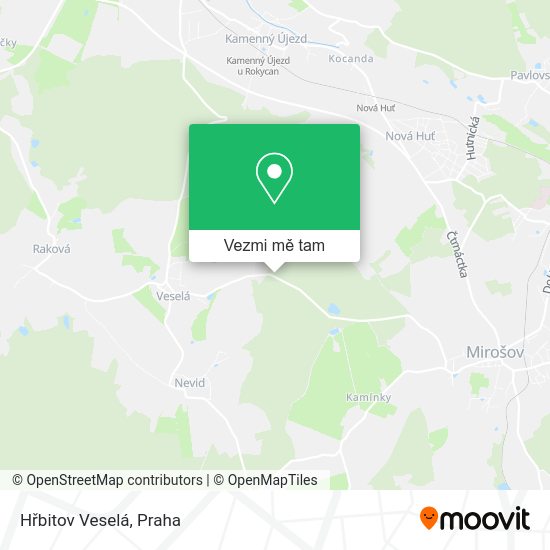 Hřbitov Veselá mapa