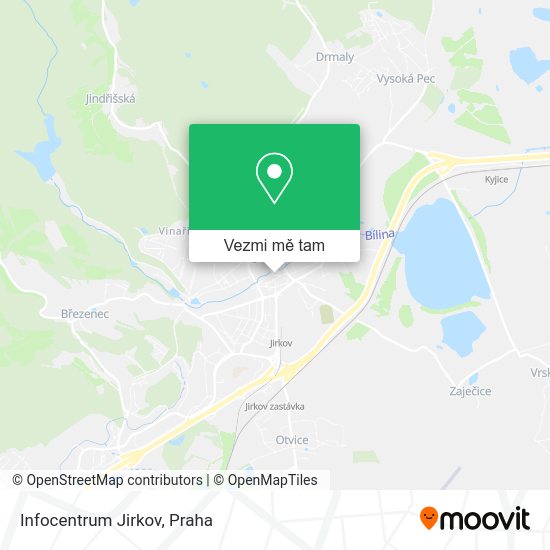 Infocentrum Jirkov mapa