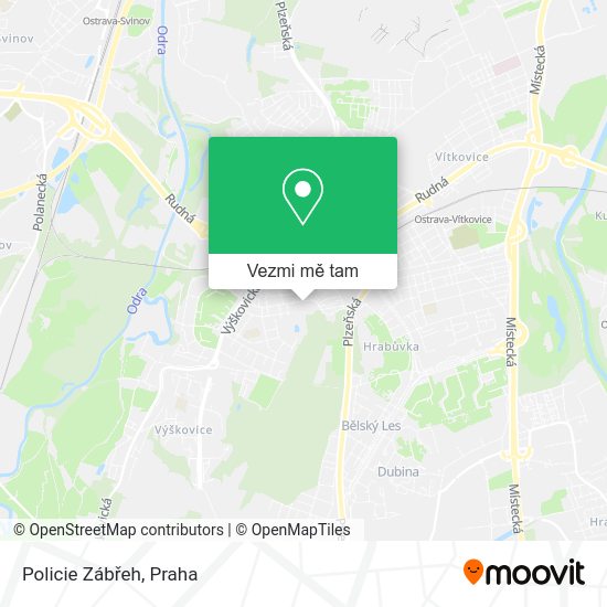 Policie Zábřeh mapa