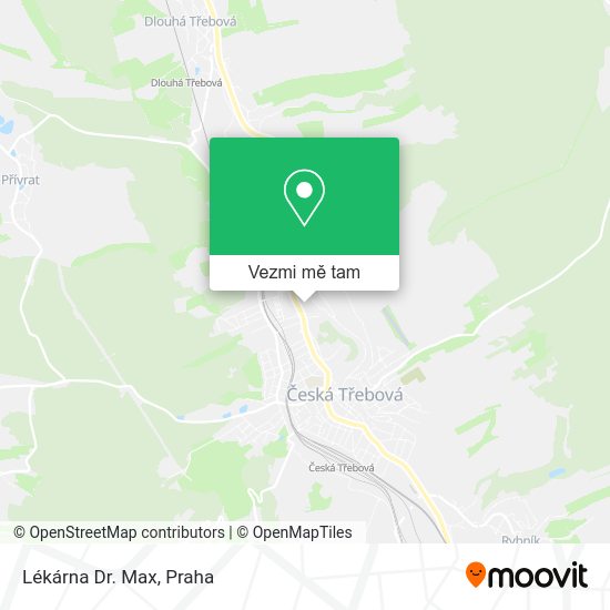 Lékárna Dr. Max mapa
