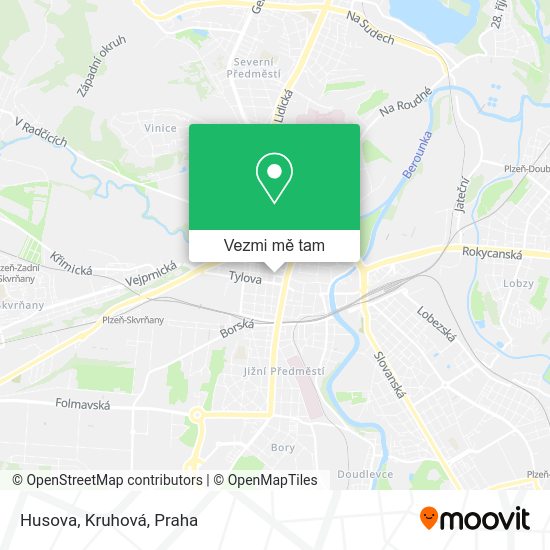 Husova, Kruhová mapa