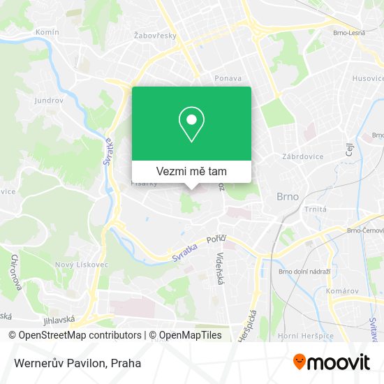 Wernerův Pavilon mapa