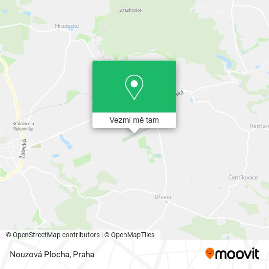 Nouzová Plocha mapa