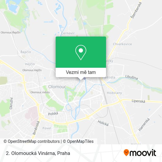 2. Olomoucká Vinárna mapa