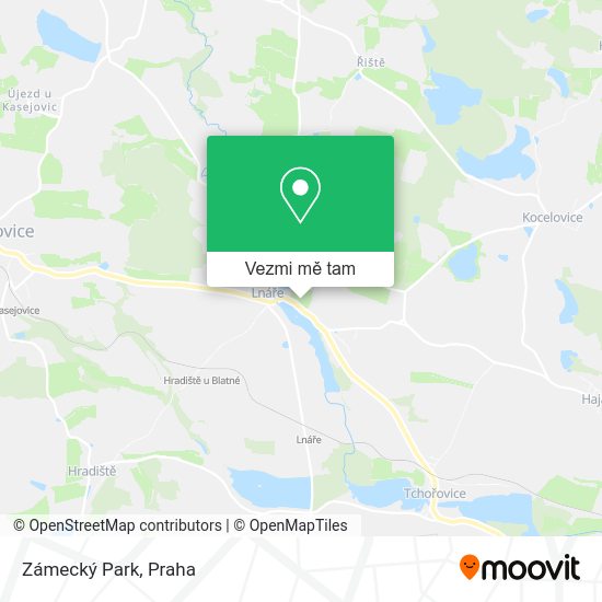 Zámecký Park mapa