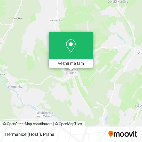 Heřmanice (Host.) mapa