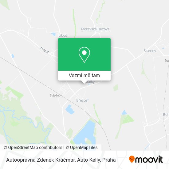 Autoopravna Zdeněk Kráčmar, Auto Kelly mapa