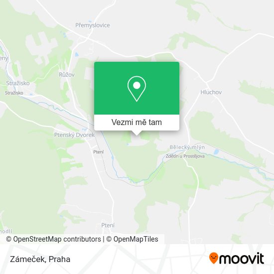Zámeček mapa