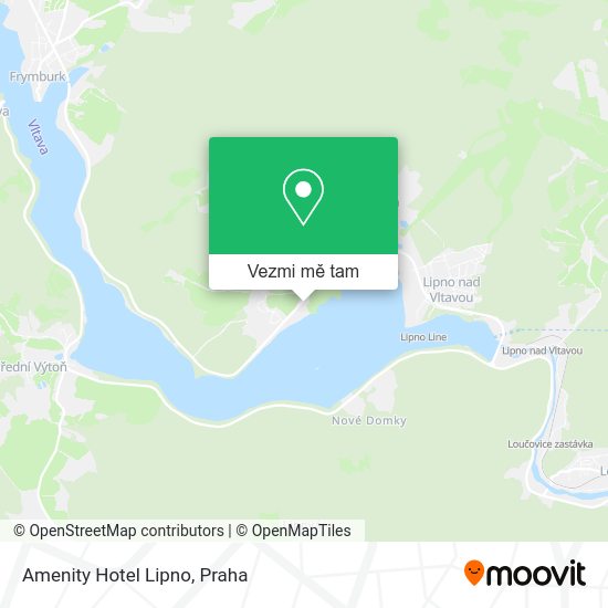 Amenity Hotel Lipno mapa