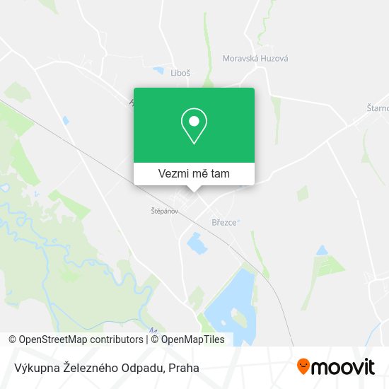 Výkupna Železného Odpadu mapa