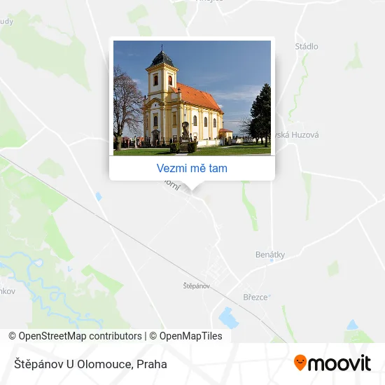 Štěpánov U Olomouce mapa
