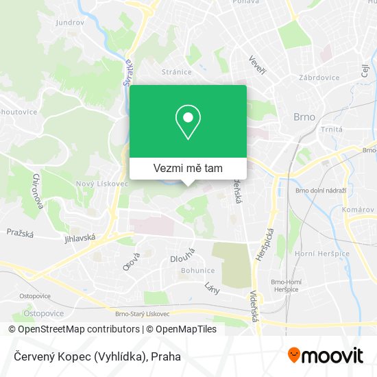 Červený Kopec (Vyhlídka) mapa