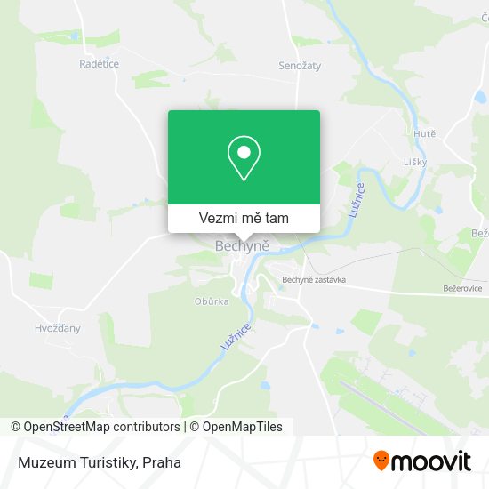 Muzeum Turistiky mapa