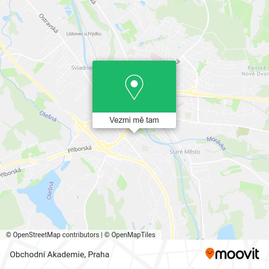 Obchodní Akademie mapa