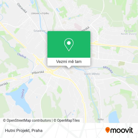 Hutní Projekt mapa