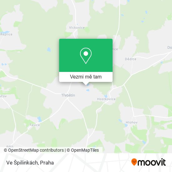 Ve Špilinkách mapa