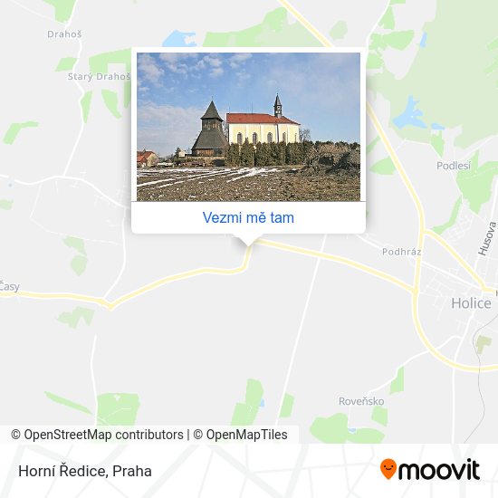 Horní Ředice mapa