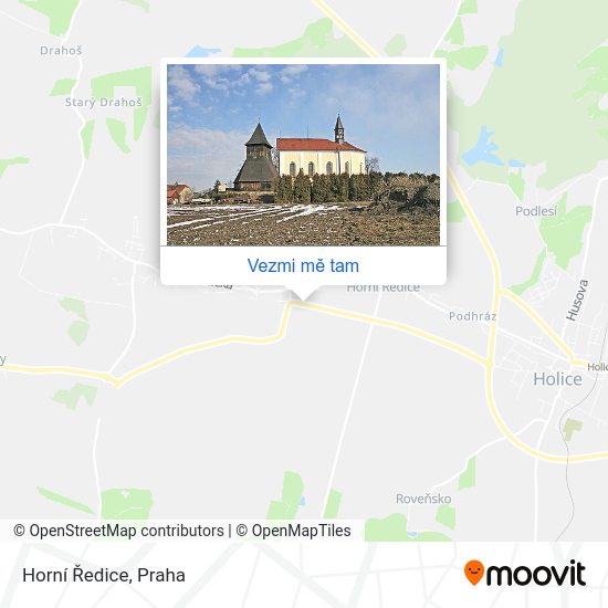 Horní Ředice mapa