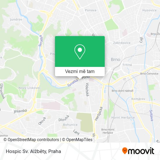 Hospic Sv. Alžběty mapa