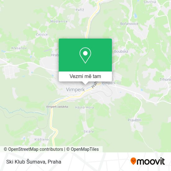 Ski Klub Šumava mapa